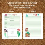 Cross Stitch Project Sheet (Duplex Print) Mermaid (image for) Cross Stitch Project Sheet (Duplex Print) Mermaid